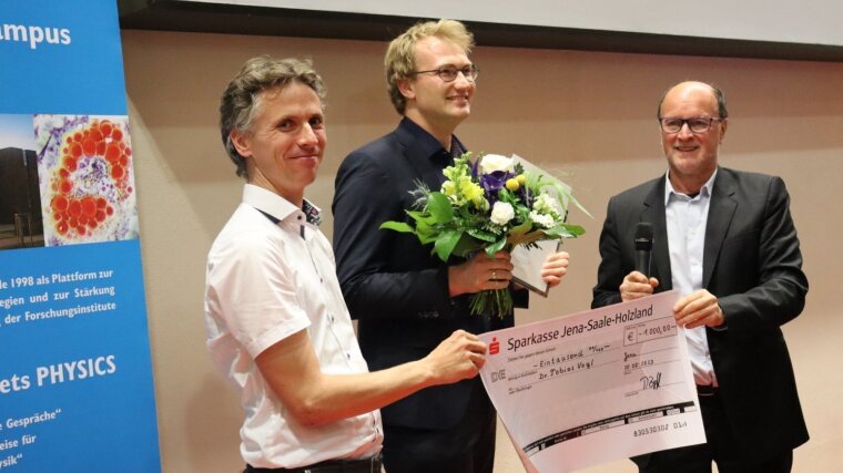 Dr. Tobias Vogl receives the Beutenberg Prize 2023 for Young Scientists