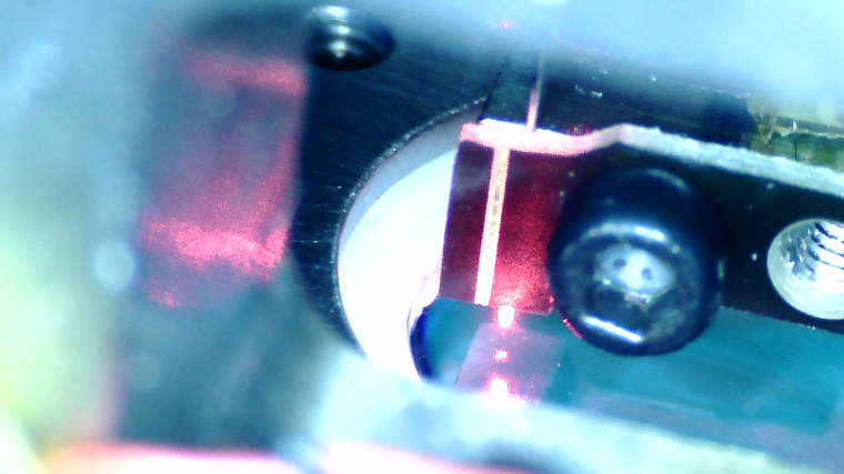 Light from a micrometer-scale cavity